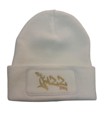 *GOLD* White The Gazz Show Beanie