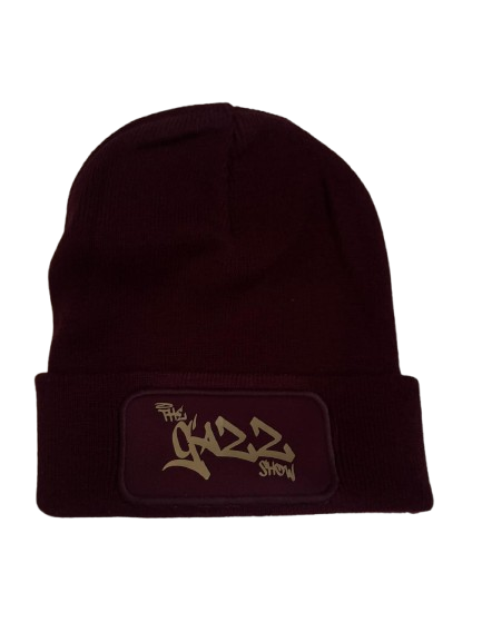*GOLD*  Burgundy The Gazz Show Beanie