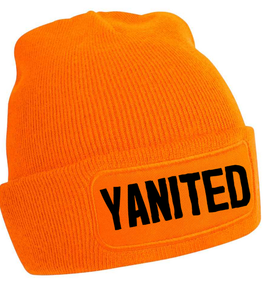 Orange YANITED Beanie