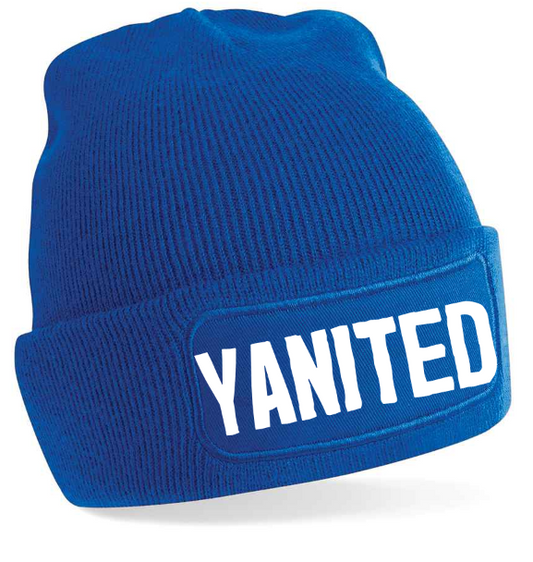 Blue YANITED Beanie